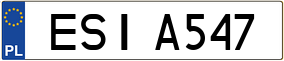 Trailer License Plate